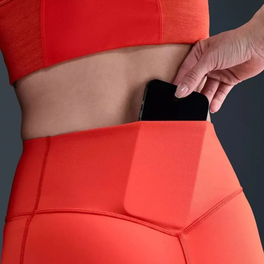Nike Universa High-Waisted 7/8 Leggings Picante Red XXS